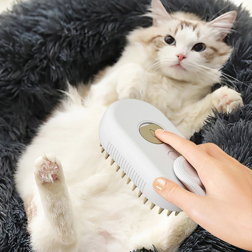Usb Rechargeable Cat Dog Grooming Comb Electric Water