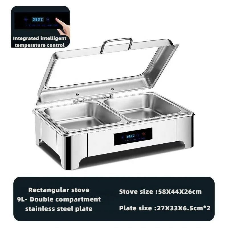 Commercial Hotel & Restaurant Stainless Steel Electric Buffet