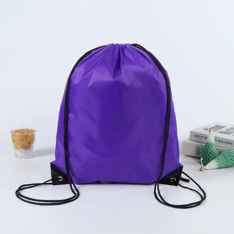 10-100pcs Customized Drawstring Backpack - Lightweight Outdoor