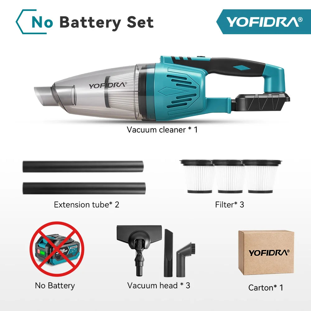 Yofidra 12kpa Electric Vacuum Cleaner Cordless 1500w Cleaner