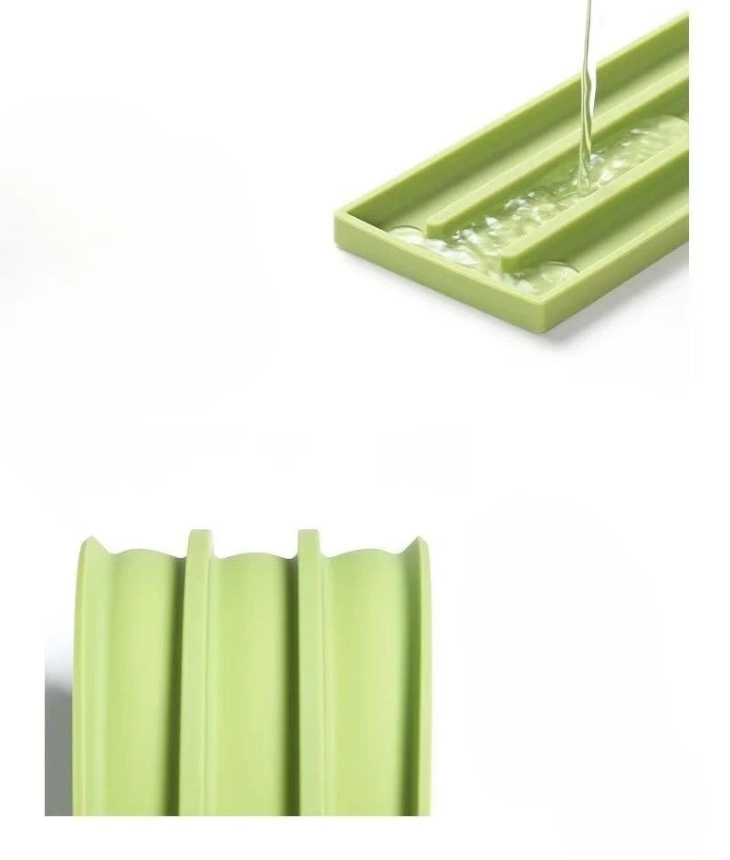 Sink Silicone Tray Drain Soap Sponge Storage Holder