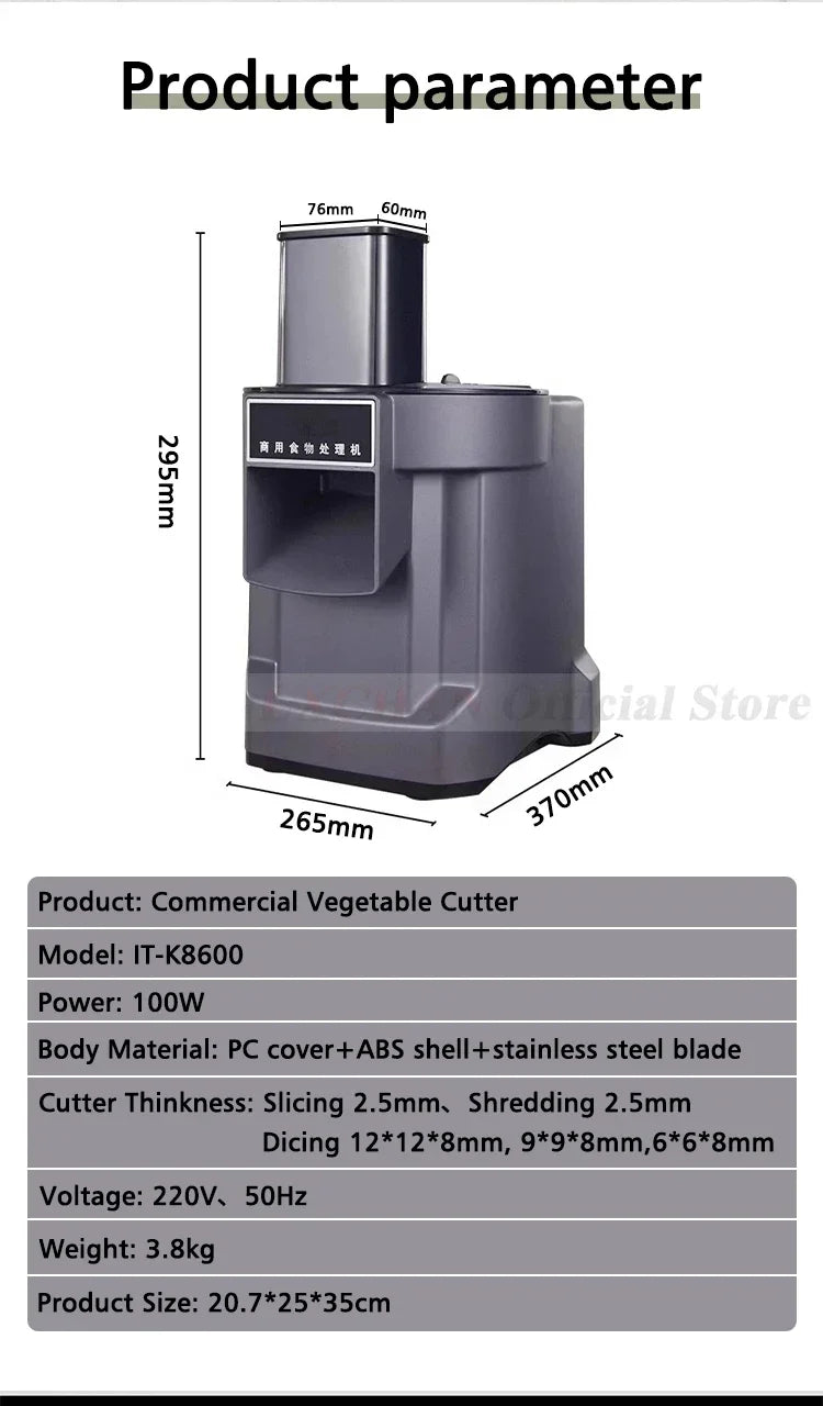 Lx K8600 Vegetable Cutter Slicing Shredding Dicing Maker