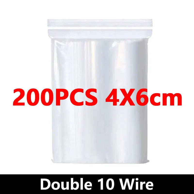 Small Zip Lock Plastic Bags Reclosable Transparent Bag