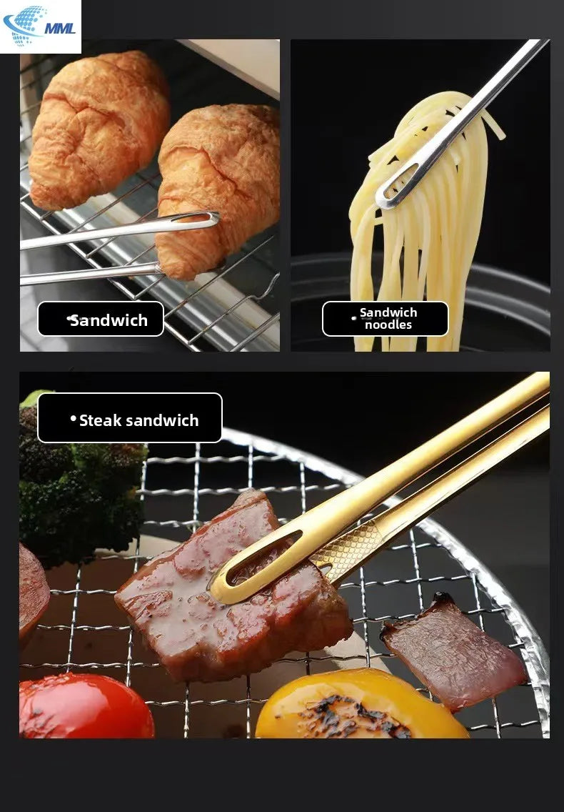 Stainless Steel Bbq Tongs Food Tongs Bbq Steak
