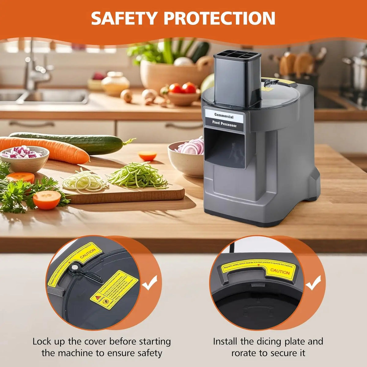 Commercial Vegetable Chopper In1 Electric Cutting Machine Carrot
