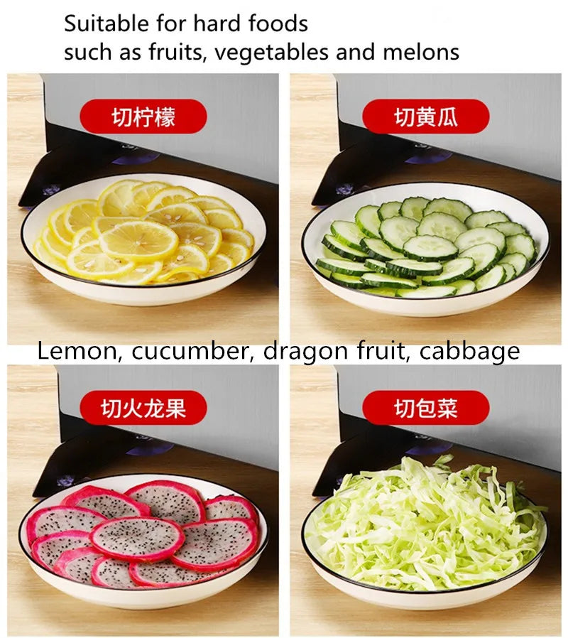 Commercial Fruit Slicer Stainless Steel Electric Slicer Lemon