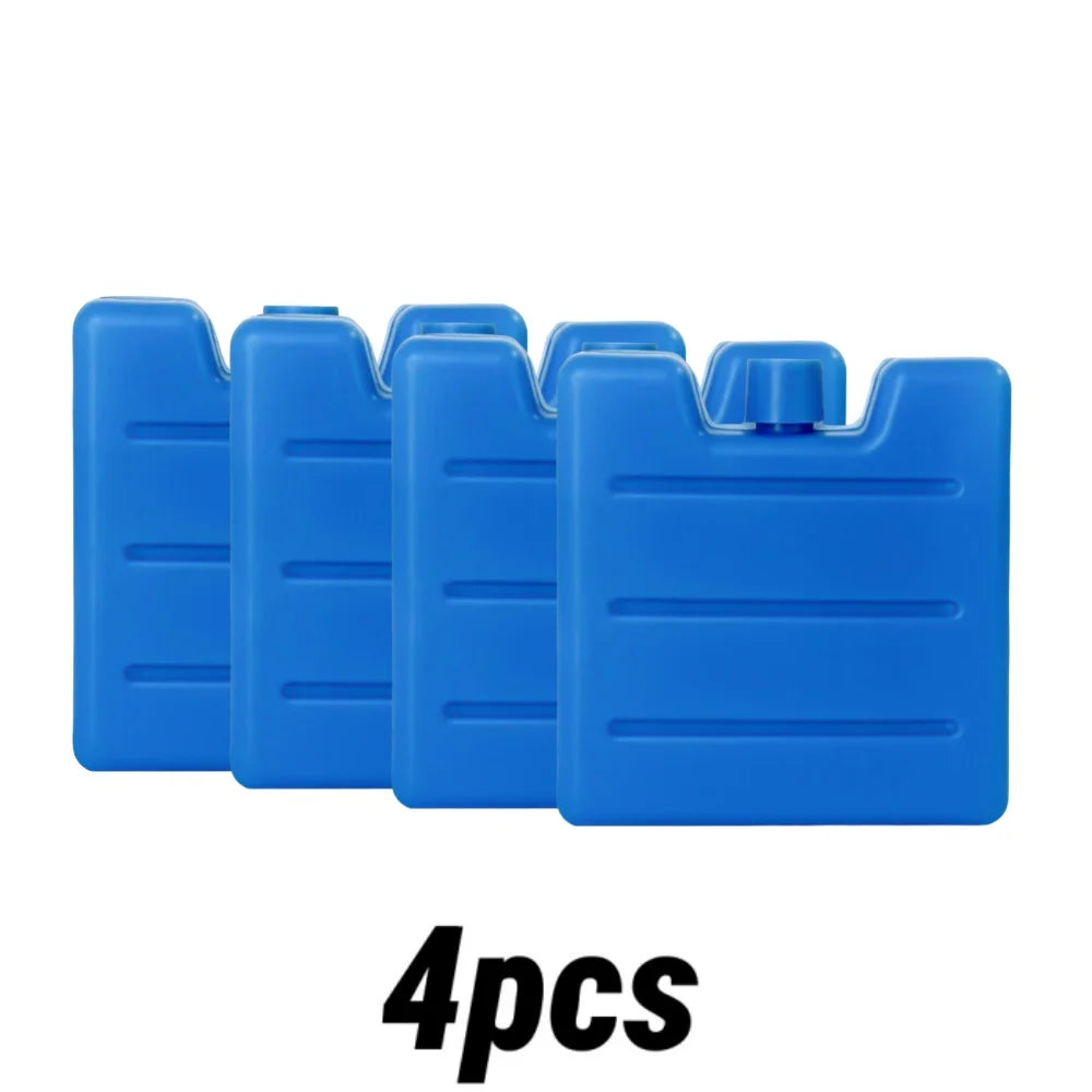 1/8pc Reusable Gel Ice Blocks Cooler Bag Stackable