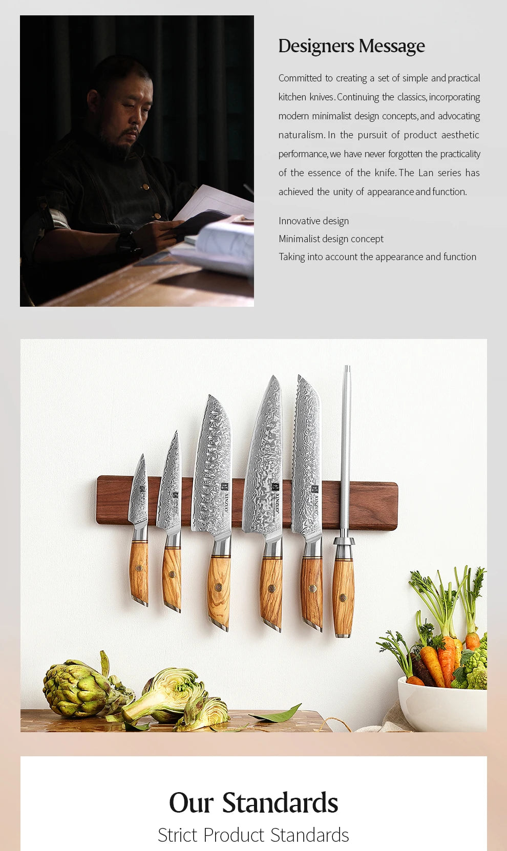 Xinzuo Chef Knife 73 Layers Damascus Steel Knives