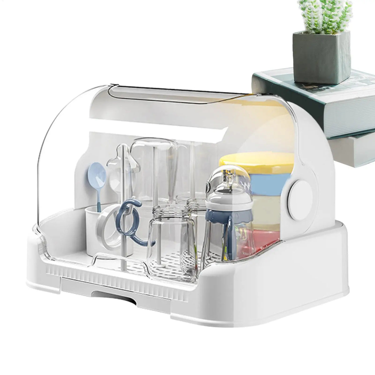 Baby Bottle Drying Rack Toddler Bottles Storage Box