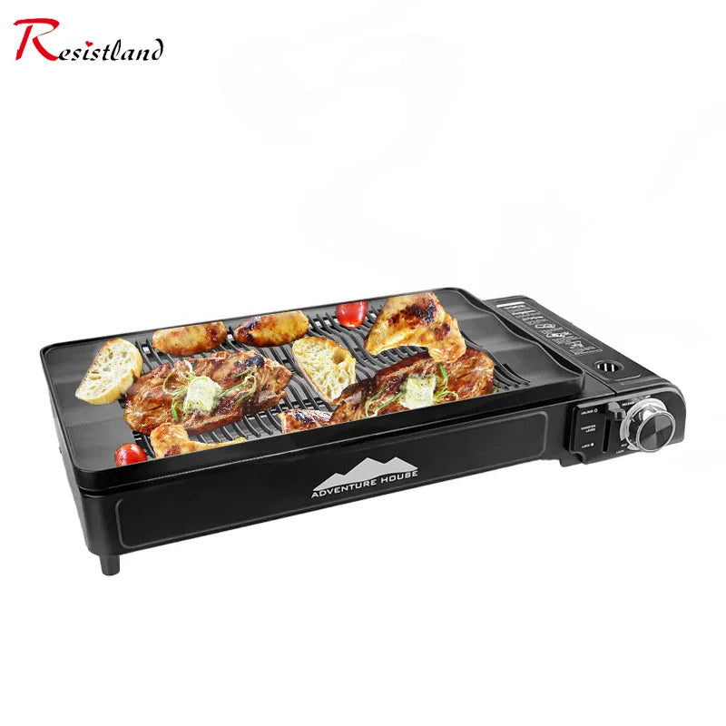 Camping Multi Gas Grill Bbq Stove Grill Folding