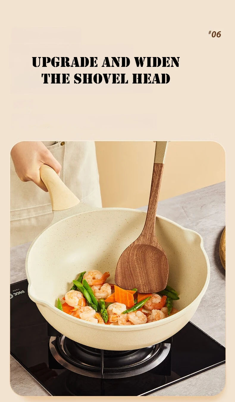 Cooker King Ebony Wood Cooking Non-Stick Pan Spatula