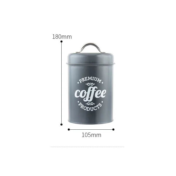 Canisters Coffee Tea Sugar Flour Metal Tin Jars