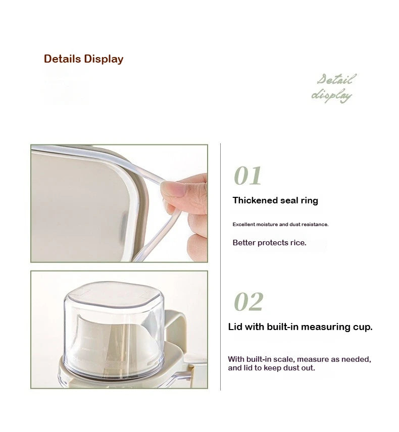 Airtight Food Storage Containers Cereal Dispenser Cereal