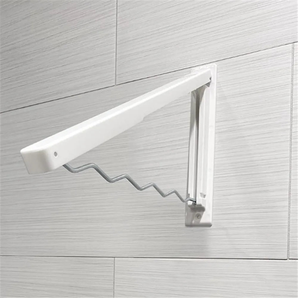 Wall Mounted Retractable Clothes Hanger Space Saving