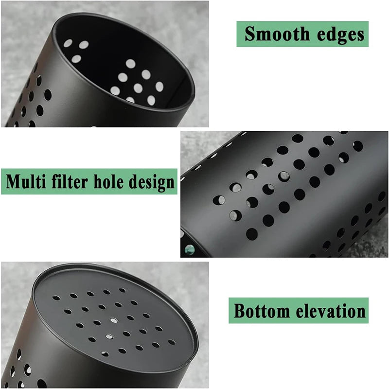 2pcs Stainless Steel Cutlery Holder Utensil Organizer Cooking