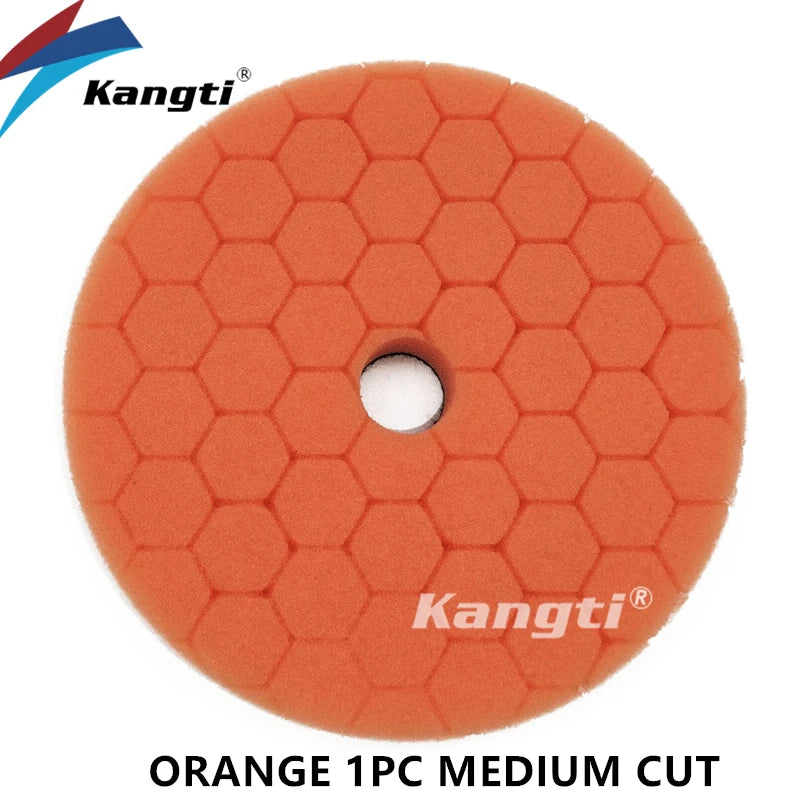 Kangti 5/6 Inch Car Polishing Pad Kit Self-Adhesive