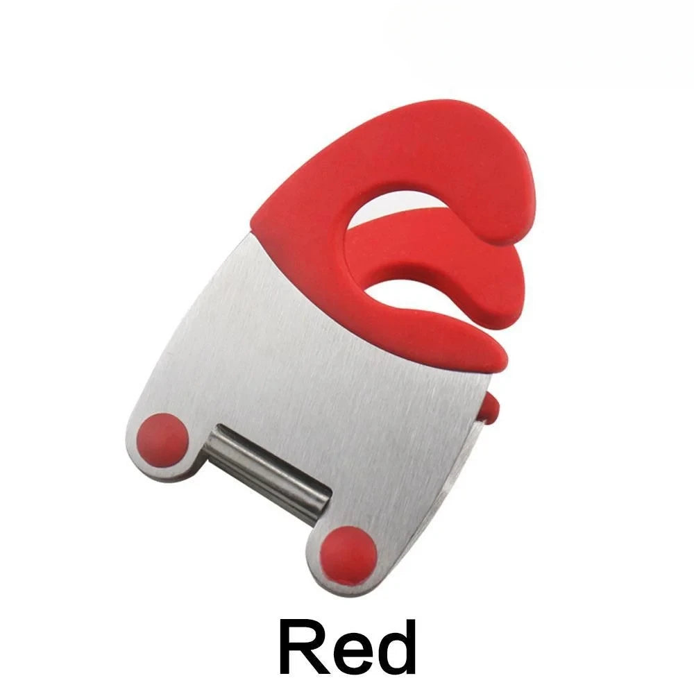 Anti-Scald Silicone Grip Pot Clip Holder Spoon Stainless