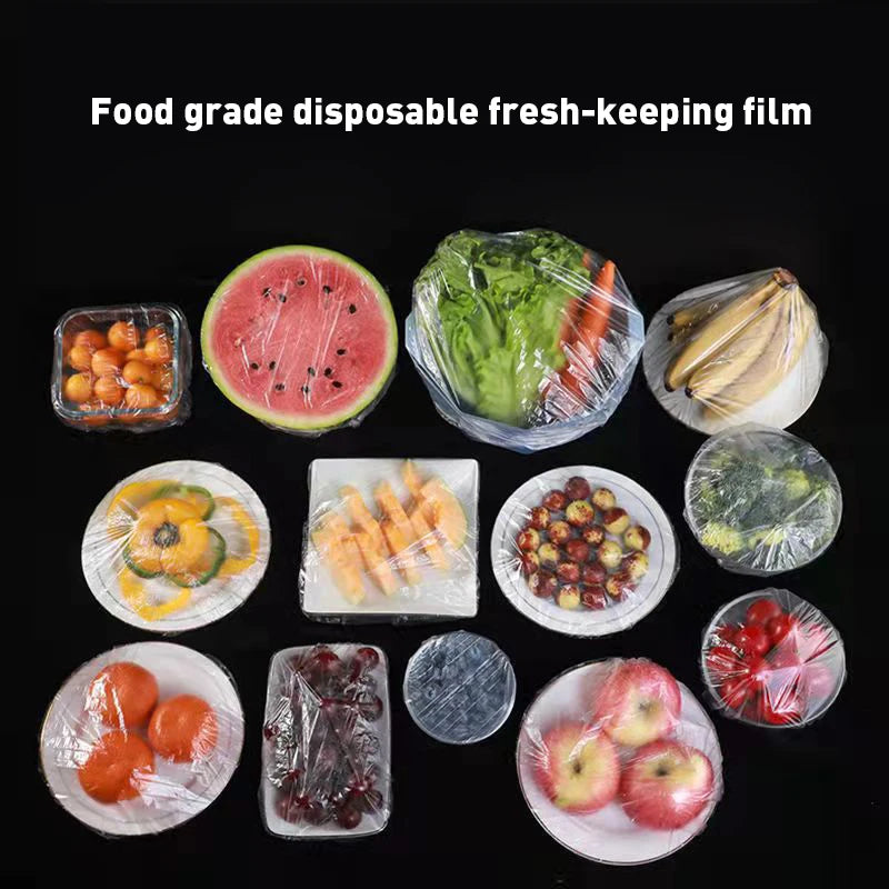 Reusable Disposable Food Cover Plastic Wrap Durable Elastic