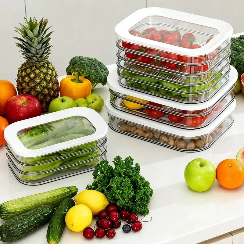 Meal Prep Containers Stackable Food Storage Boxes Lid