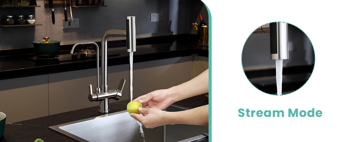 Waterfall Touch On Filter Faucets Brass Cold Pull