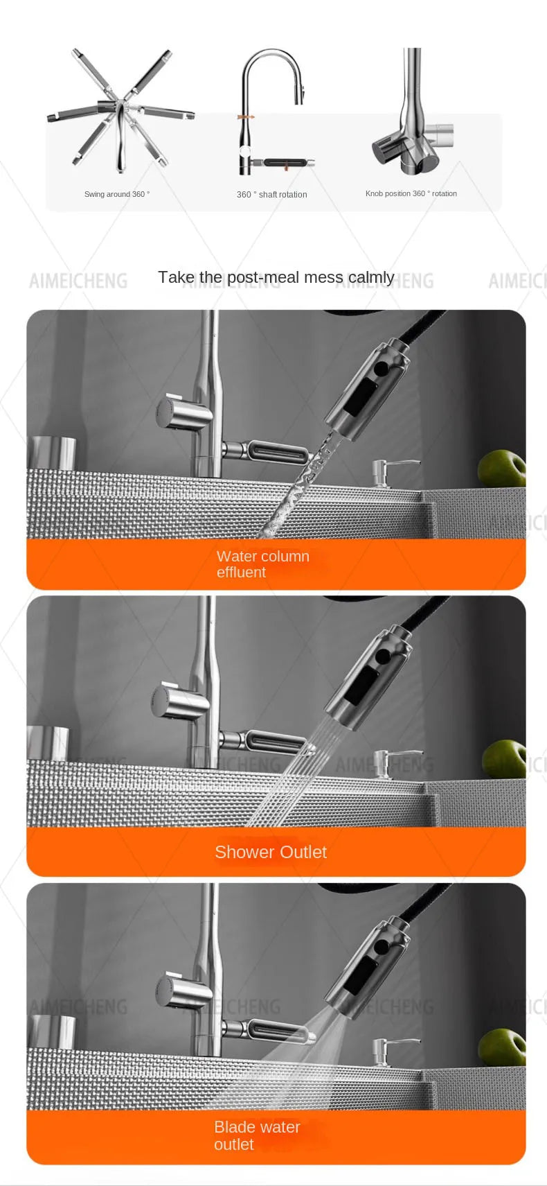 Original Finish Dishwasher-Compatible Sus304 Stainless Steel