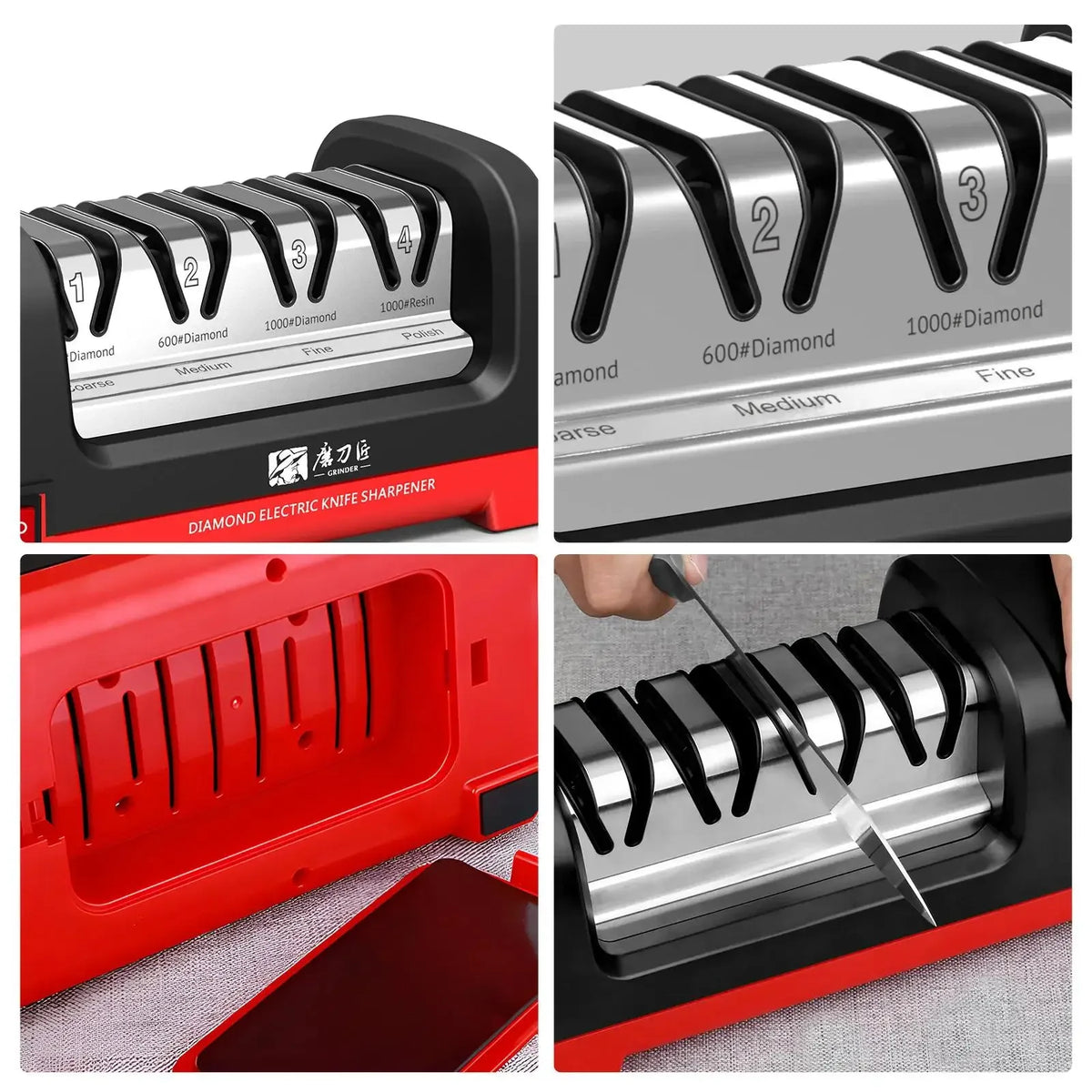 Usb Electric Knife Sharpener Automatic Adjustable Rechargable