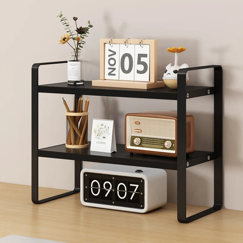 Multi-Layer Desk Organizer Rack Office Computer Table Storage