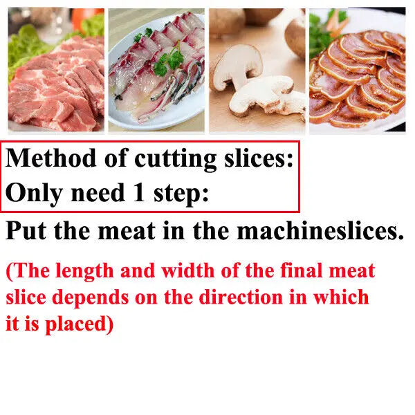 Commercial 850w Stainless Steel Electric Meat Slicer Meat