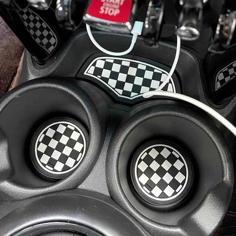 3pcs Non-Slip Car Water Cup Pad Silicone Mat