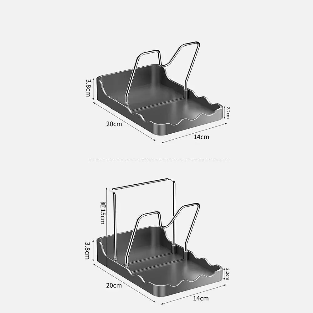 Pot Lid Rack Spoon Rest Stainless Steel Spatula