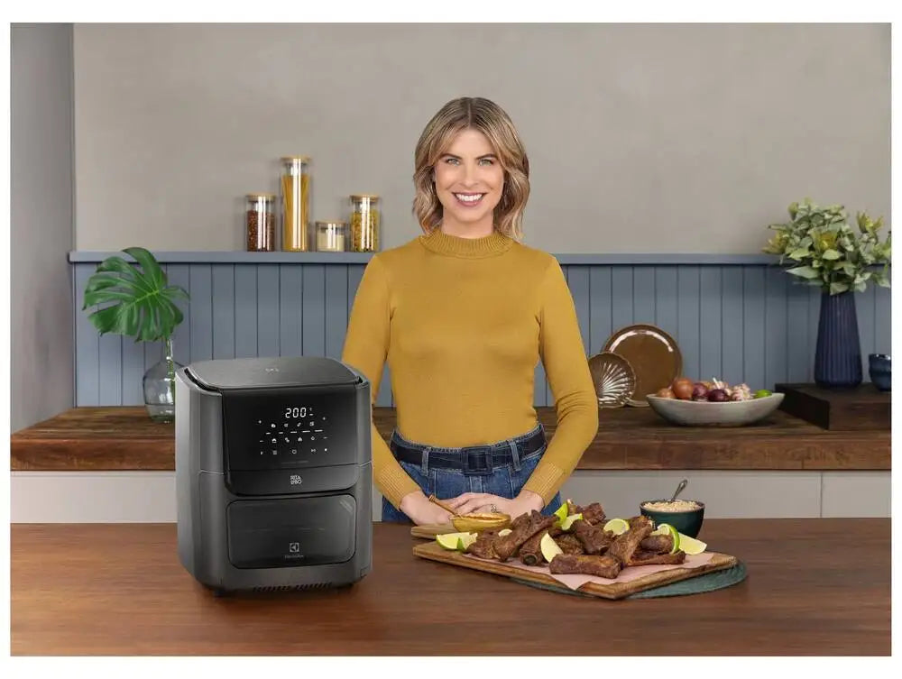 Air Fryer Electrolux Rita Lobo Eaf85 Graphite 12l