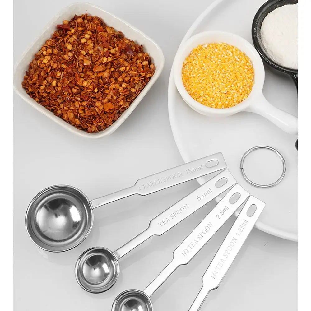 4pcs Measuring Spoons Tablespoon Teaspoon Measure Liquid Dry