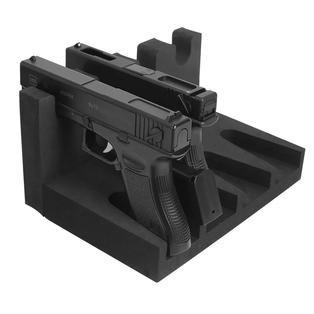 Rack Organizer Slots Soft Foam Pistol Holder Gun