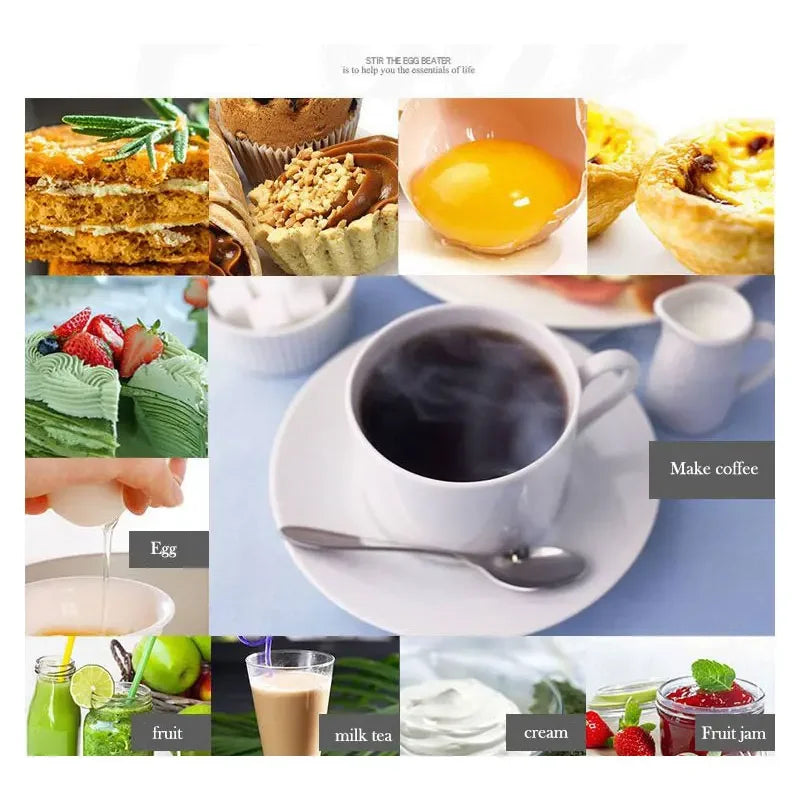 Milk Frother Handheld Mini Electric Foamer Coffee Maker