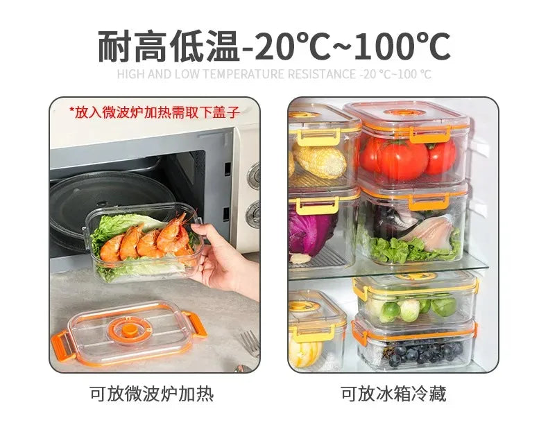 Vacuum Fresh-Keeping Box Refrigerator Sealed Canister