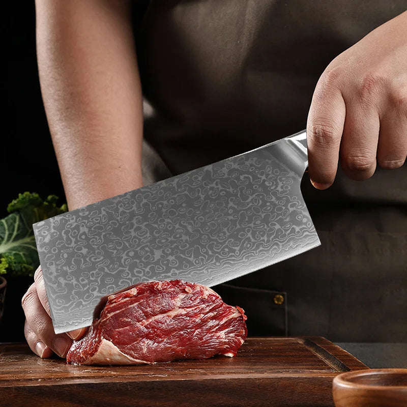 Damascus Steel Professional Chef Knife Super Sharp Cutting