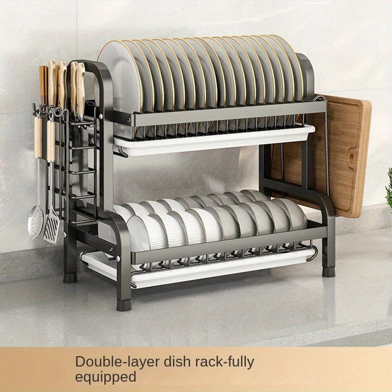 Dish Drying Rack Compact Dish Rack Drainboard Large