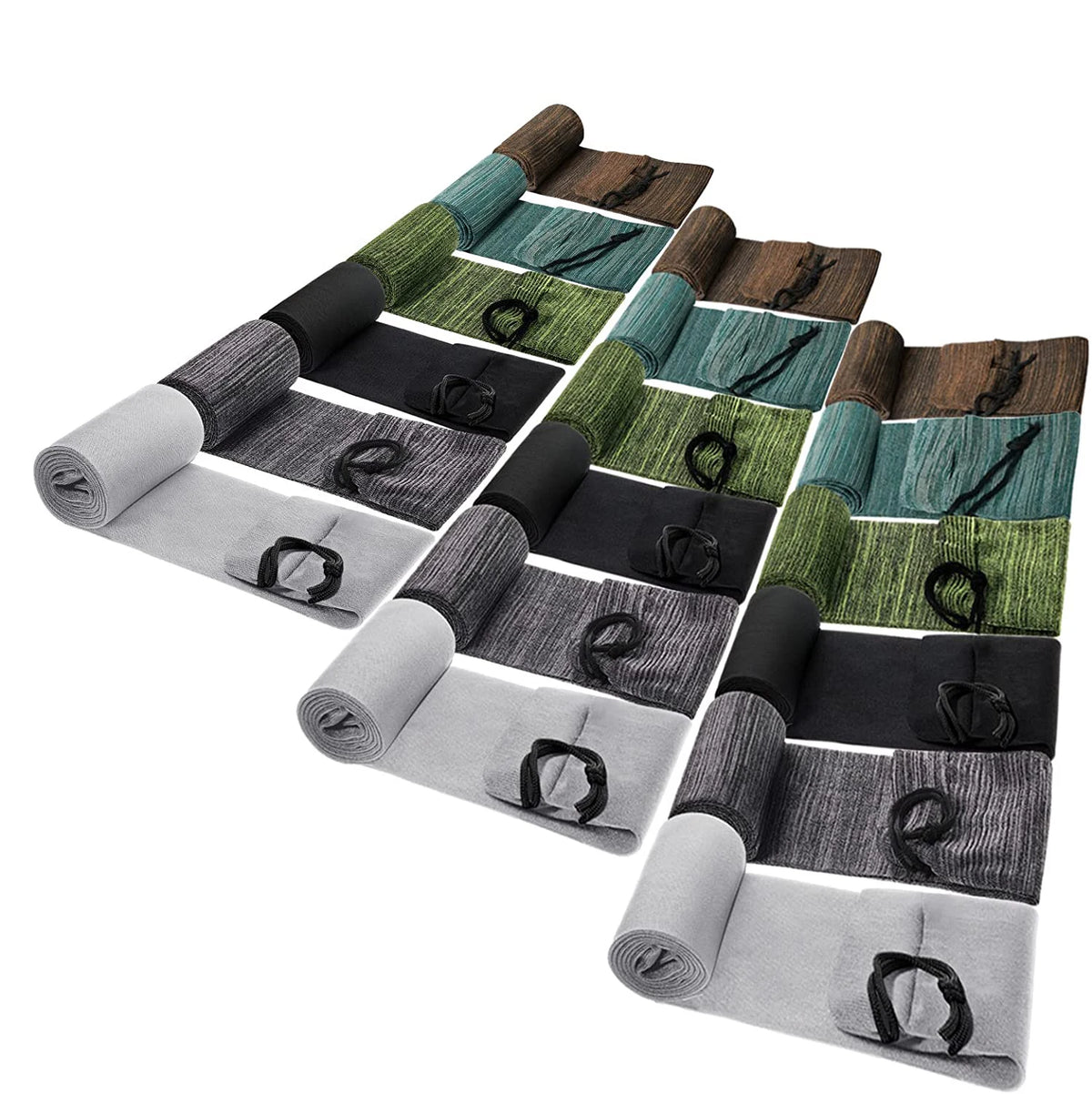 18pcs 55inch Elastic Tactical Storage Bag Dustproof Knitted