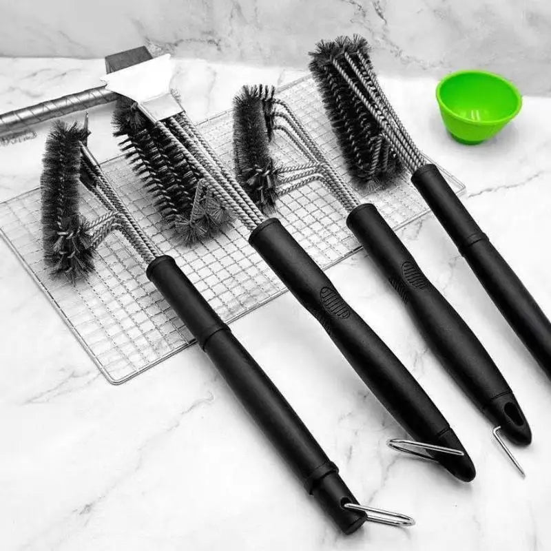 Grill Cleaning Brush Rust Resistant Metal Bbq Scrubber