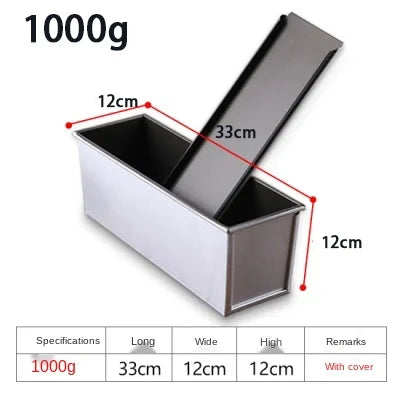 250g/450g/600g/750g/900g/1000g Aluminum Alloy Black Non-Stick