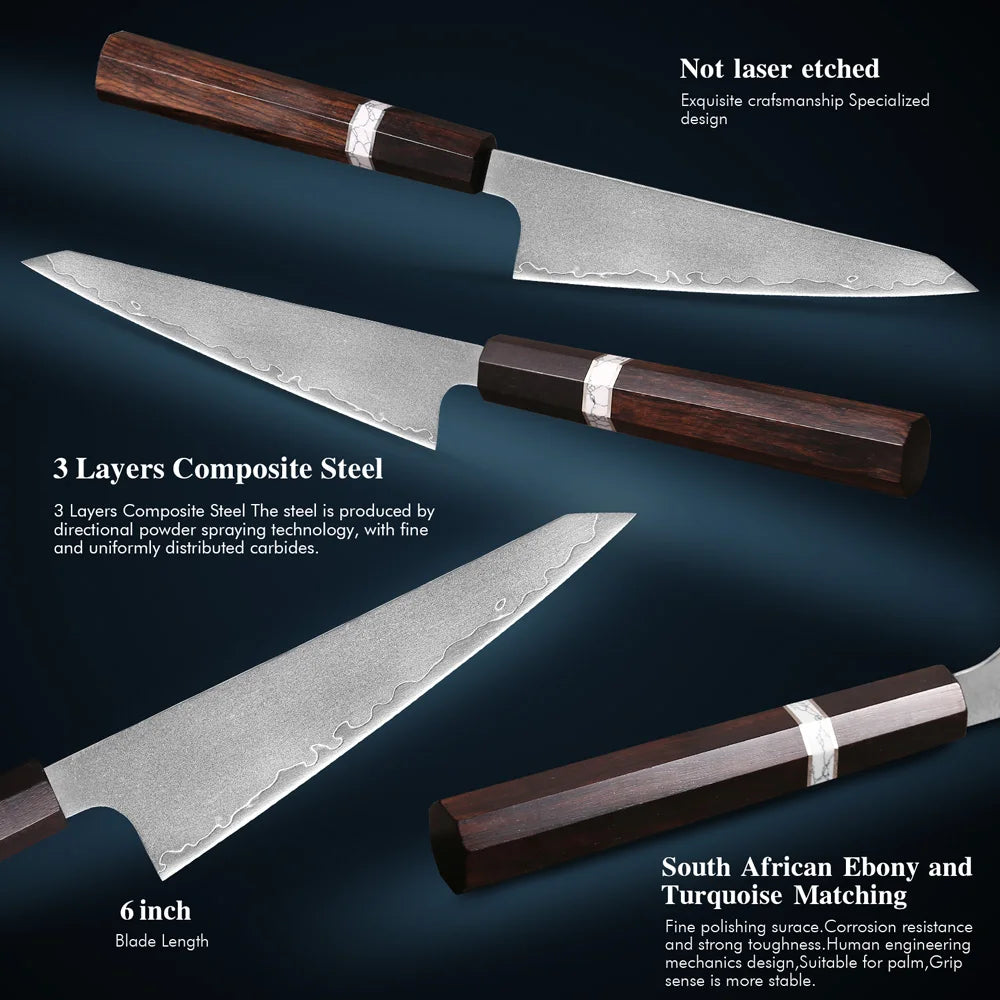 Mostodozo Honesuki Chef Knife Japanese Handmade Composite Steel