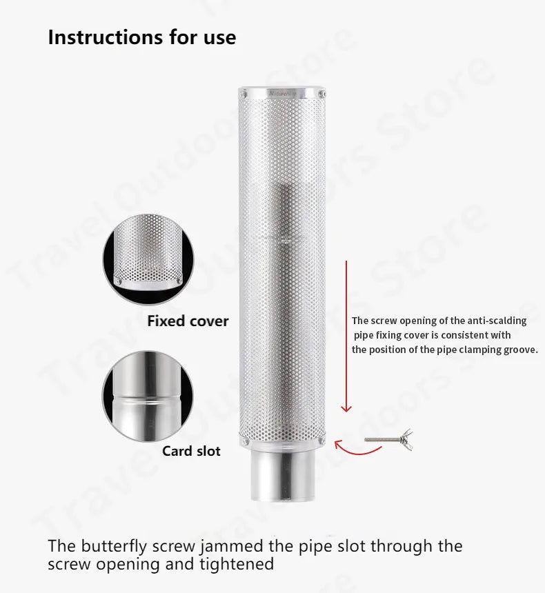Naturehike Camping Firewood Accessary Stove 8m Chimney Desktop