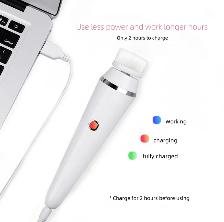 In Electric Facial Cleansing Brush Waterproof Ipx7 Face