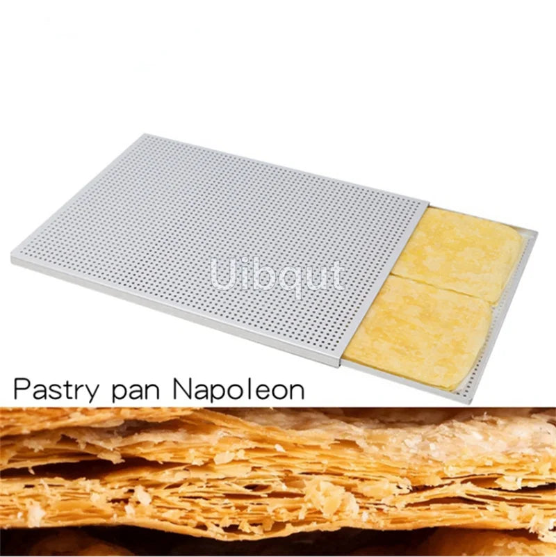 Puff Pastry Baking Tray Rectangle Mille Feuille Pastry