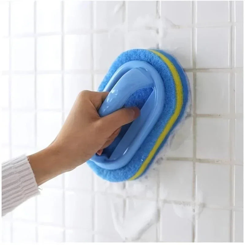 Sponge Cleaning Brush Handle Bathtub Tile Scrub Brush