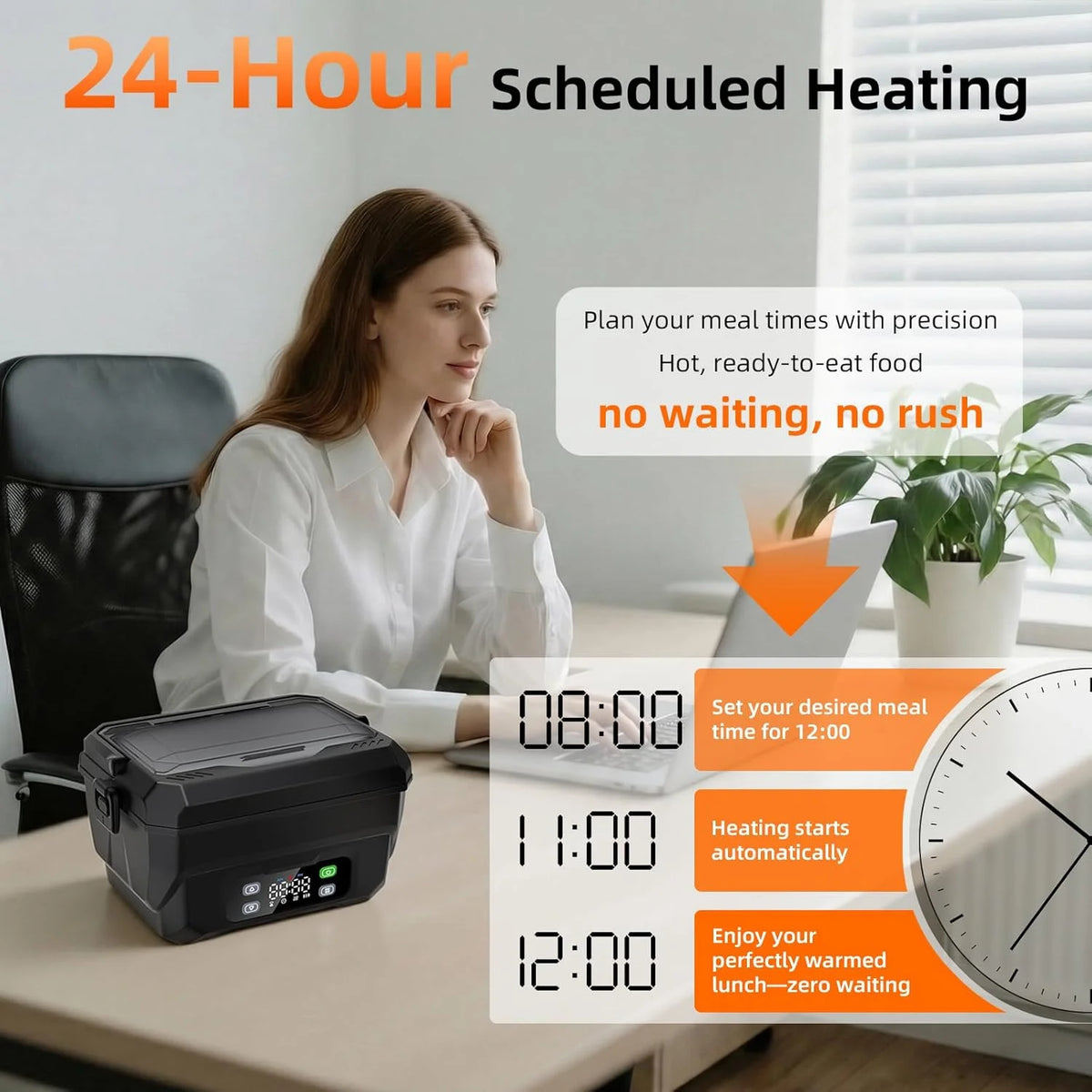 Adult Heated Lunch Box Insulated Lunch Box Food