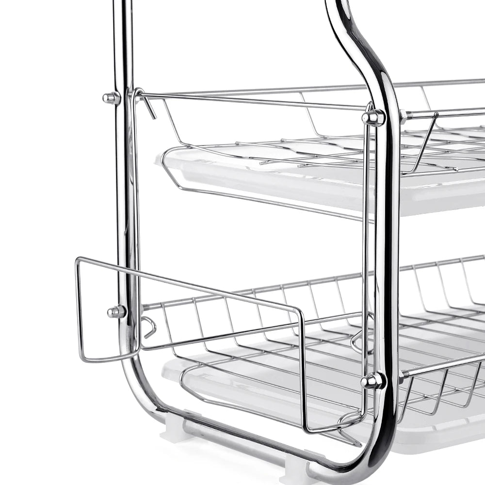3-Tier Dish Rack Multi-Functional Supplies Storage Rack Large