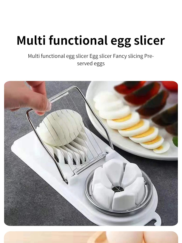 Egg Slicers Stainless Steel Slicer Fancy Splitter Egg