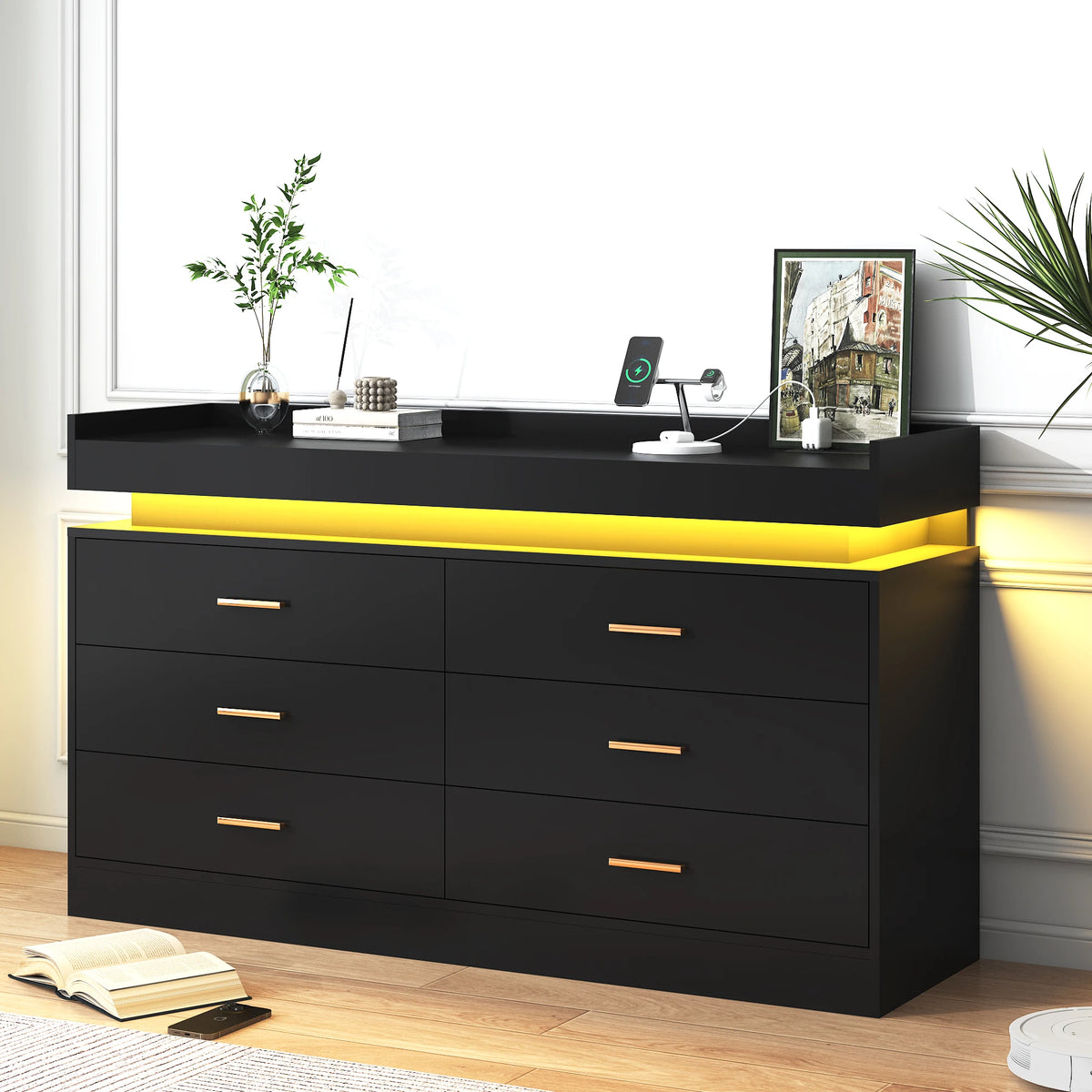 Drawer Dresser 46 Modern Chest Of Drawers Closet