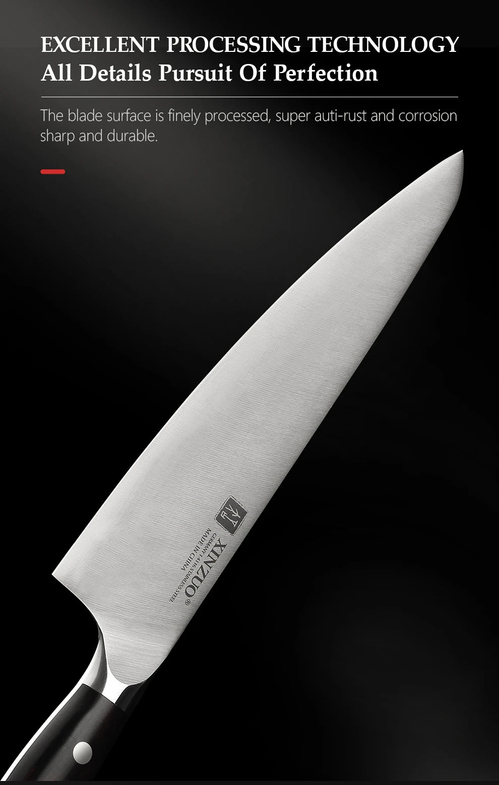 Xinzuo Inch Chef Knife German 4116 Steel Profesional